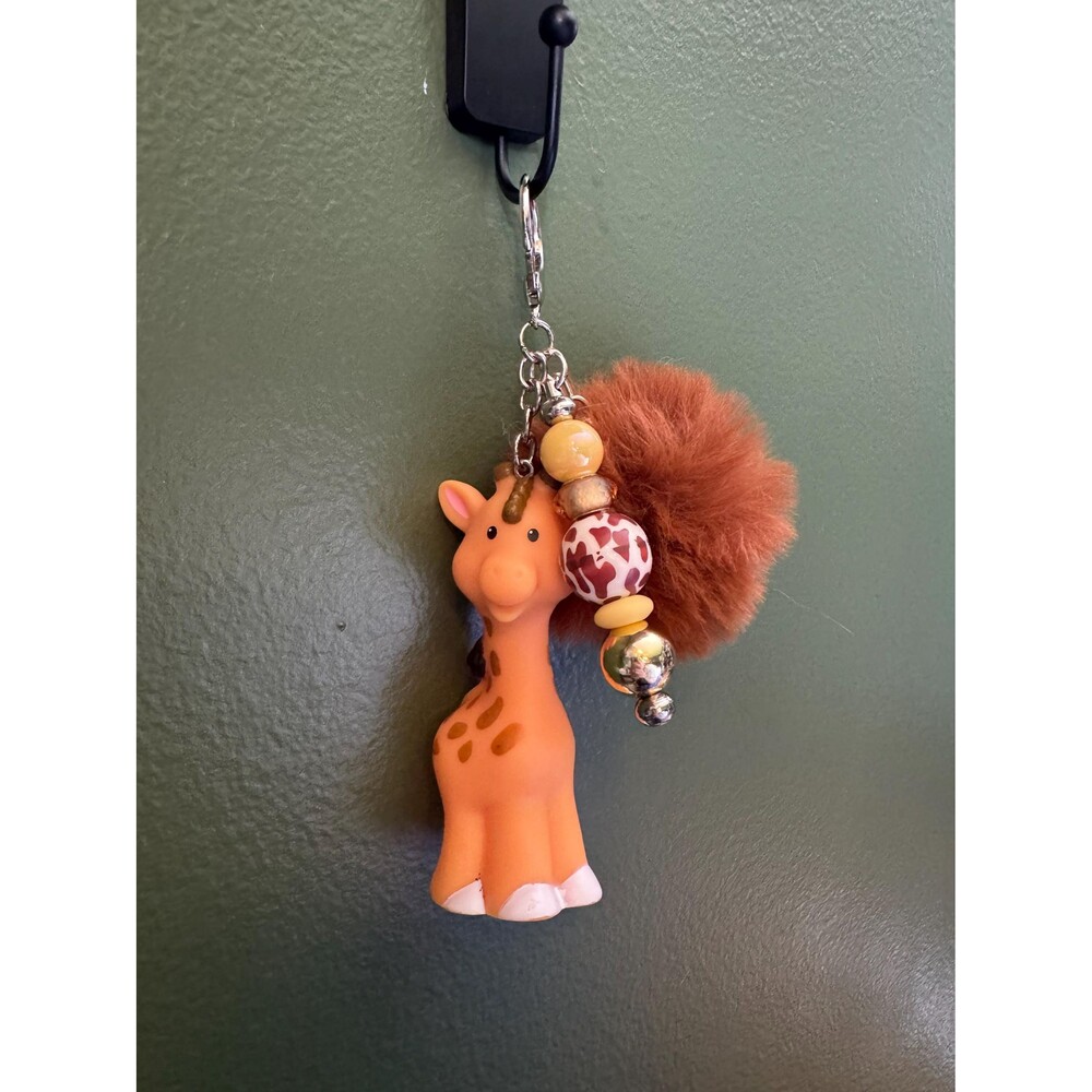 Giraffe Little People Keychain